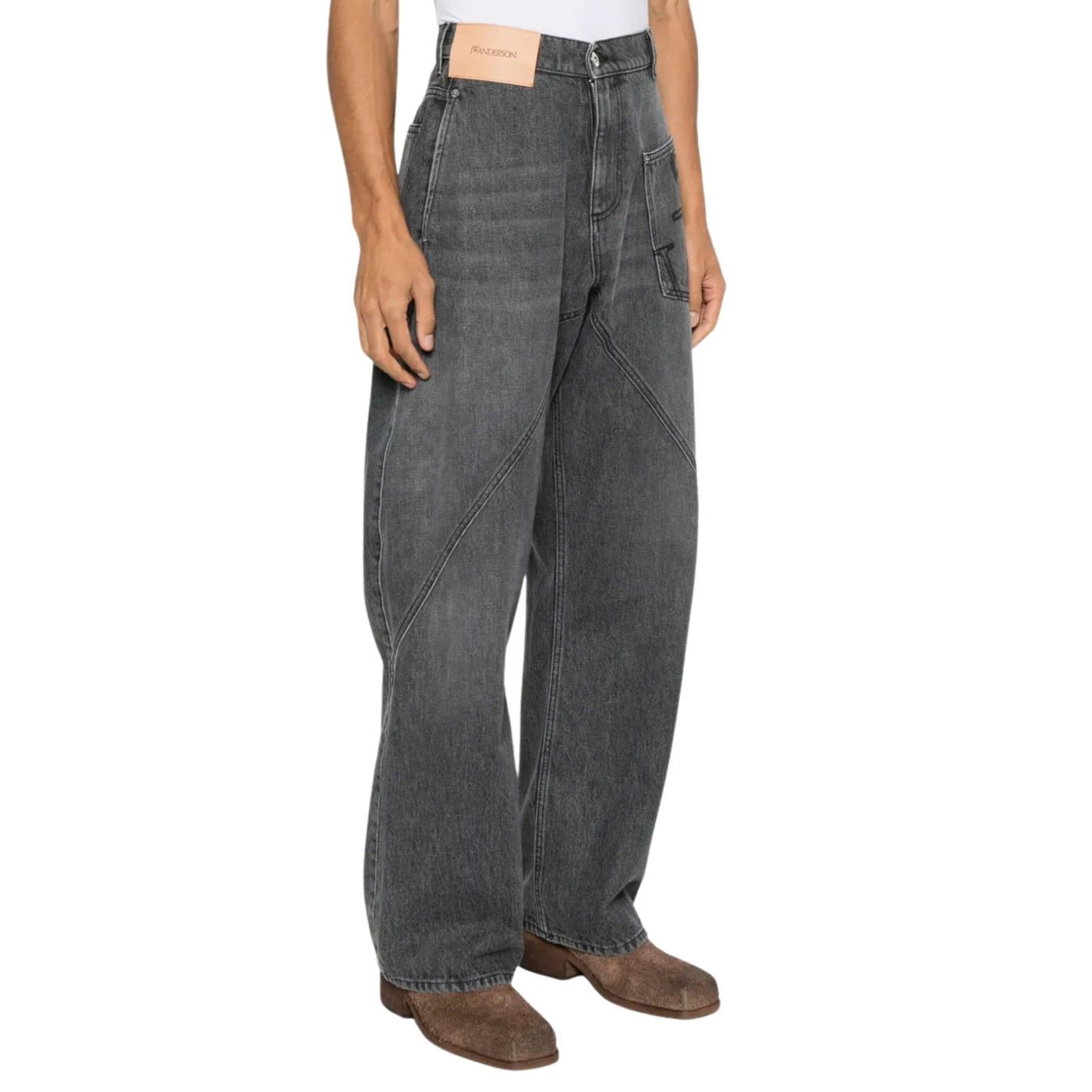 Jw Anderson Jeans Twisted Workwear Grey