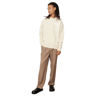 Ami Sweater De Coeur Logo Vanilla