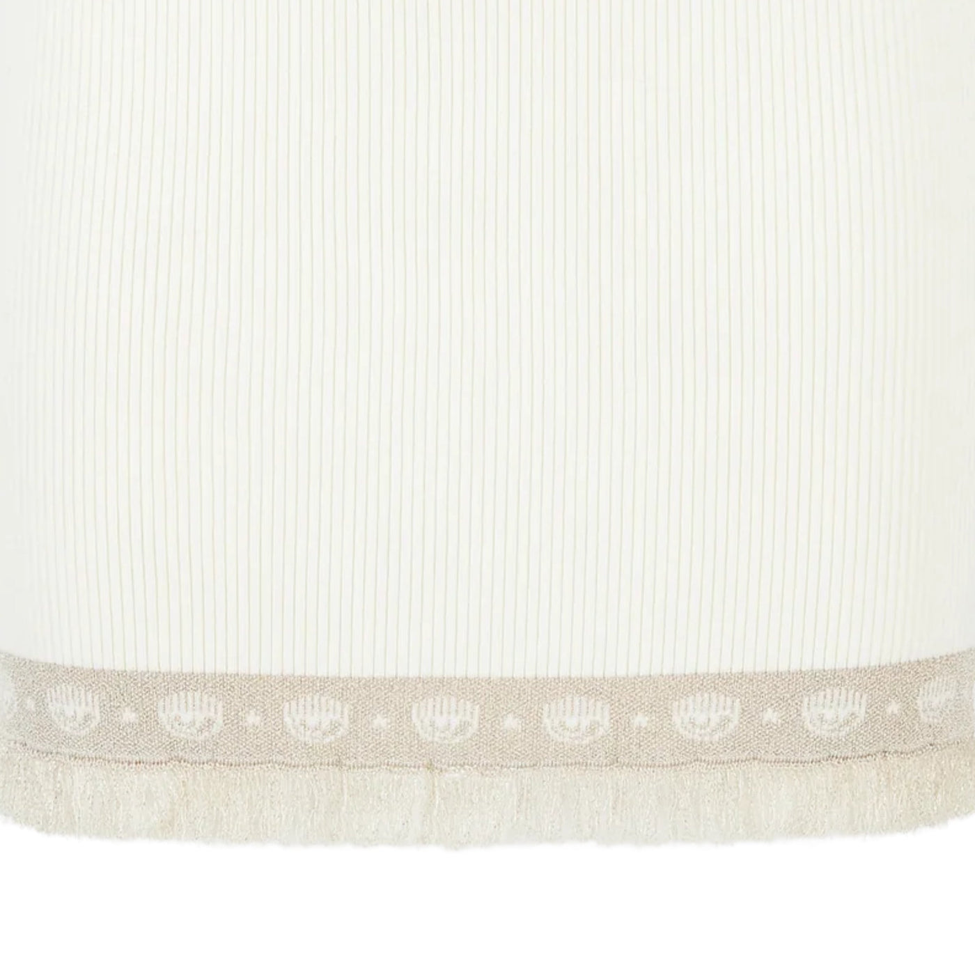 Chiara Ferragni Skirt Logo Mania Knit White