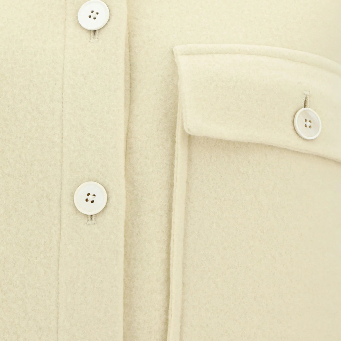 Jil Sander Jacket Button Down Top Pocket Off-White