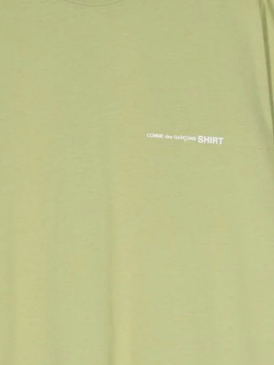 Comme Des Garcons T-Shirt Oversized Logo Khaki