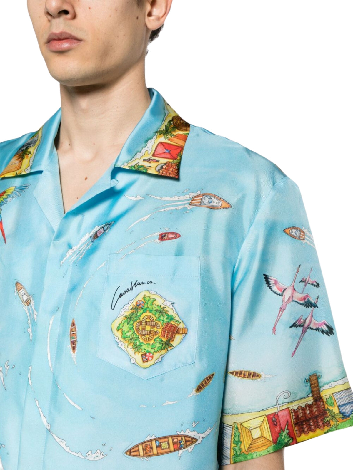 Casablanca Shirt Maison Sur Piloti Blue