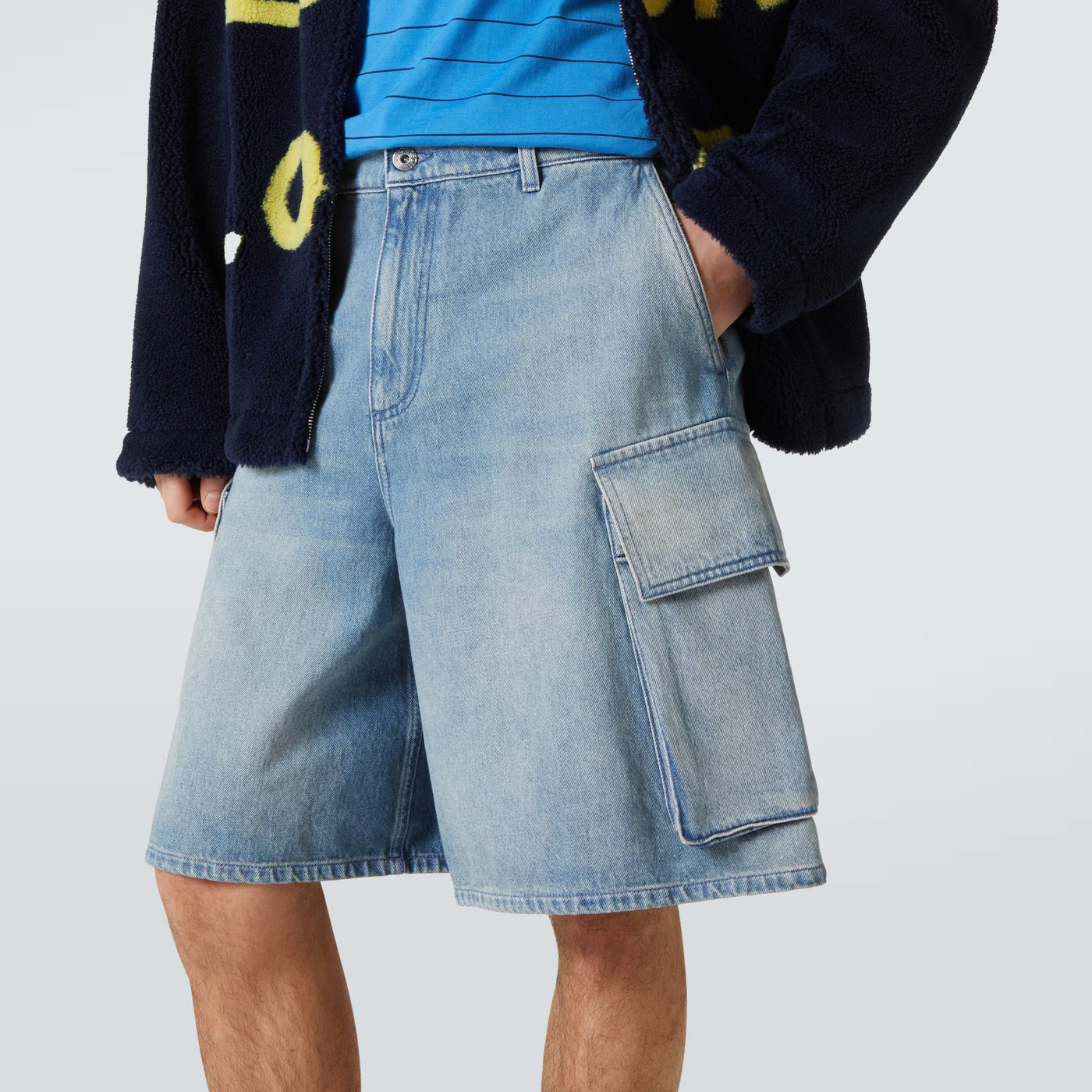 Jw Anderson Shorts Cargo Light Blue
