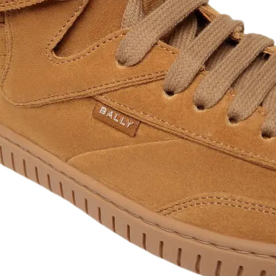 Bally Sneaker Panelled Boot Logo Camel
