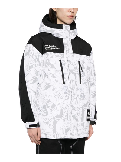 Aape Jacket Allover Print Logo White-Black