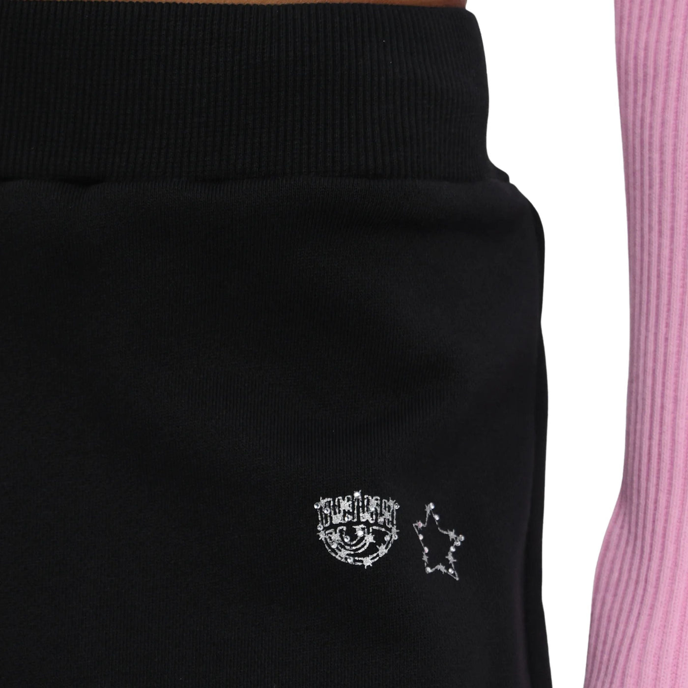 Chiara Ferragni Track Pants Eye Star Black