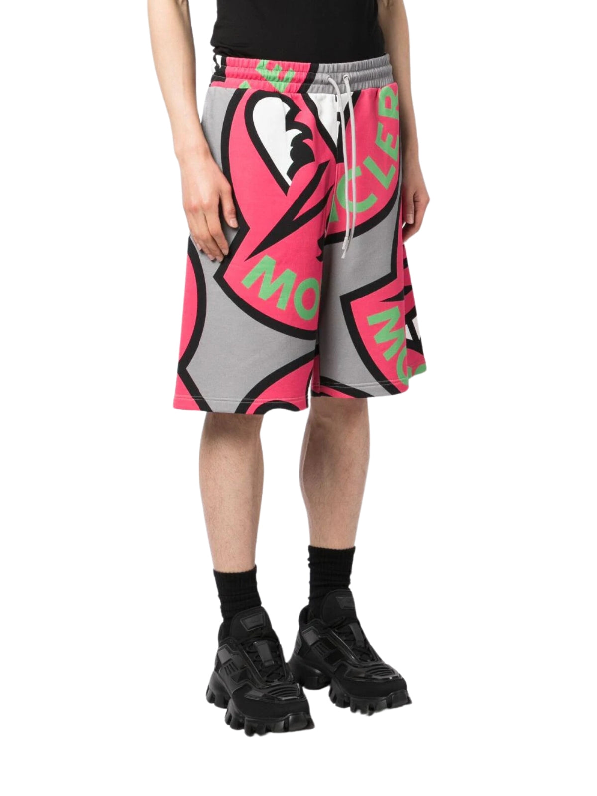 Moncler Shorts Graphic Grey