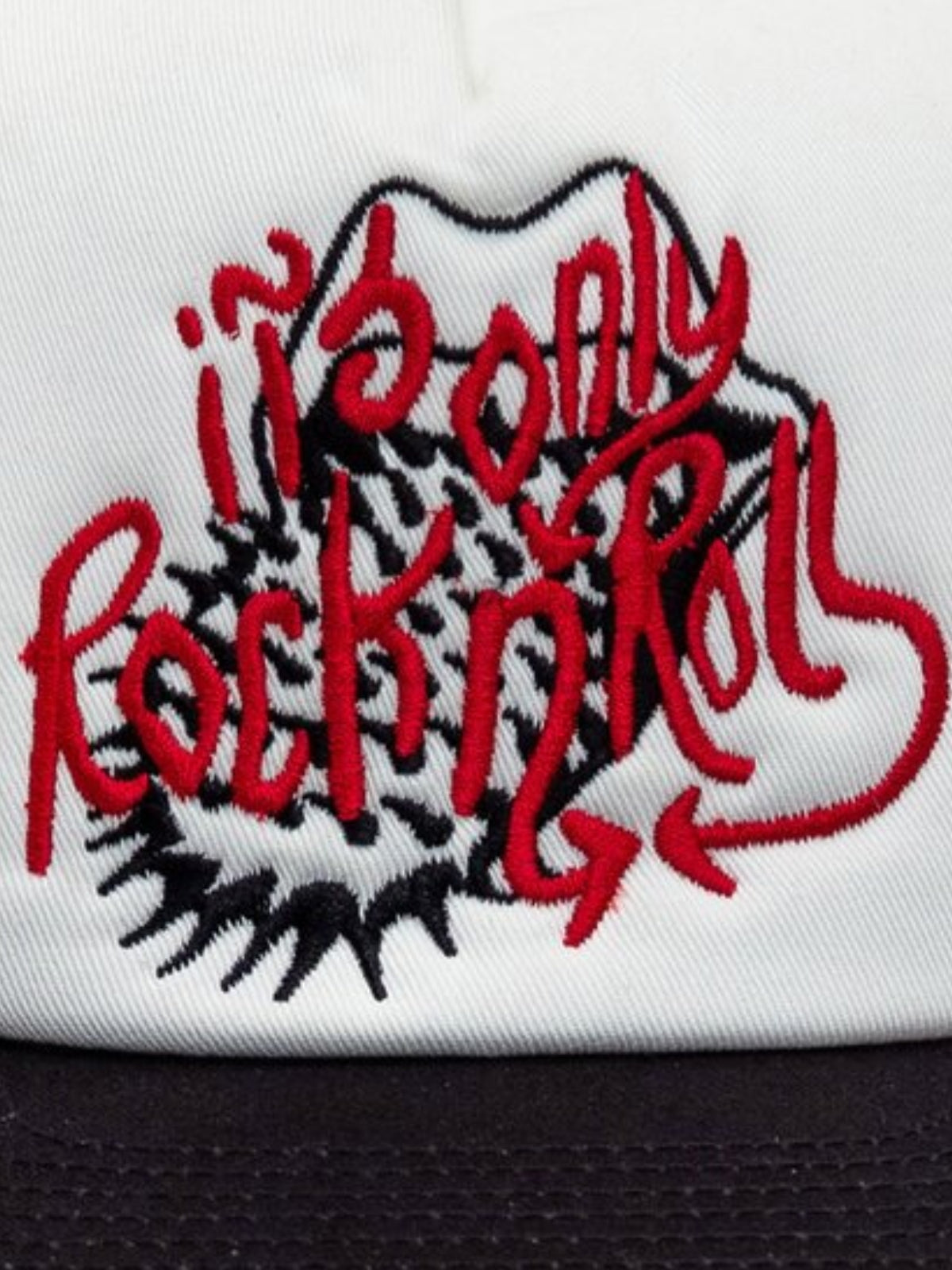 Market Cap X Rolling Stones Trucker Black-White