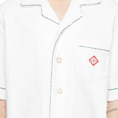 Casablanca Shirt Unisex Open Collar Light Blue