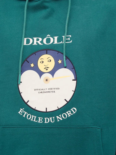 Drole De Monsieur Hoodie Etoile Du Nord Forest Green