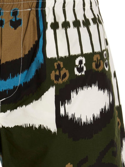 Msgm Shorts Bermuda Allover Print