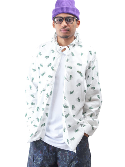 Comme Des Garcons Shirt Hooded X Lacoste White