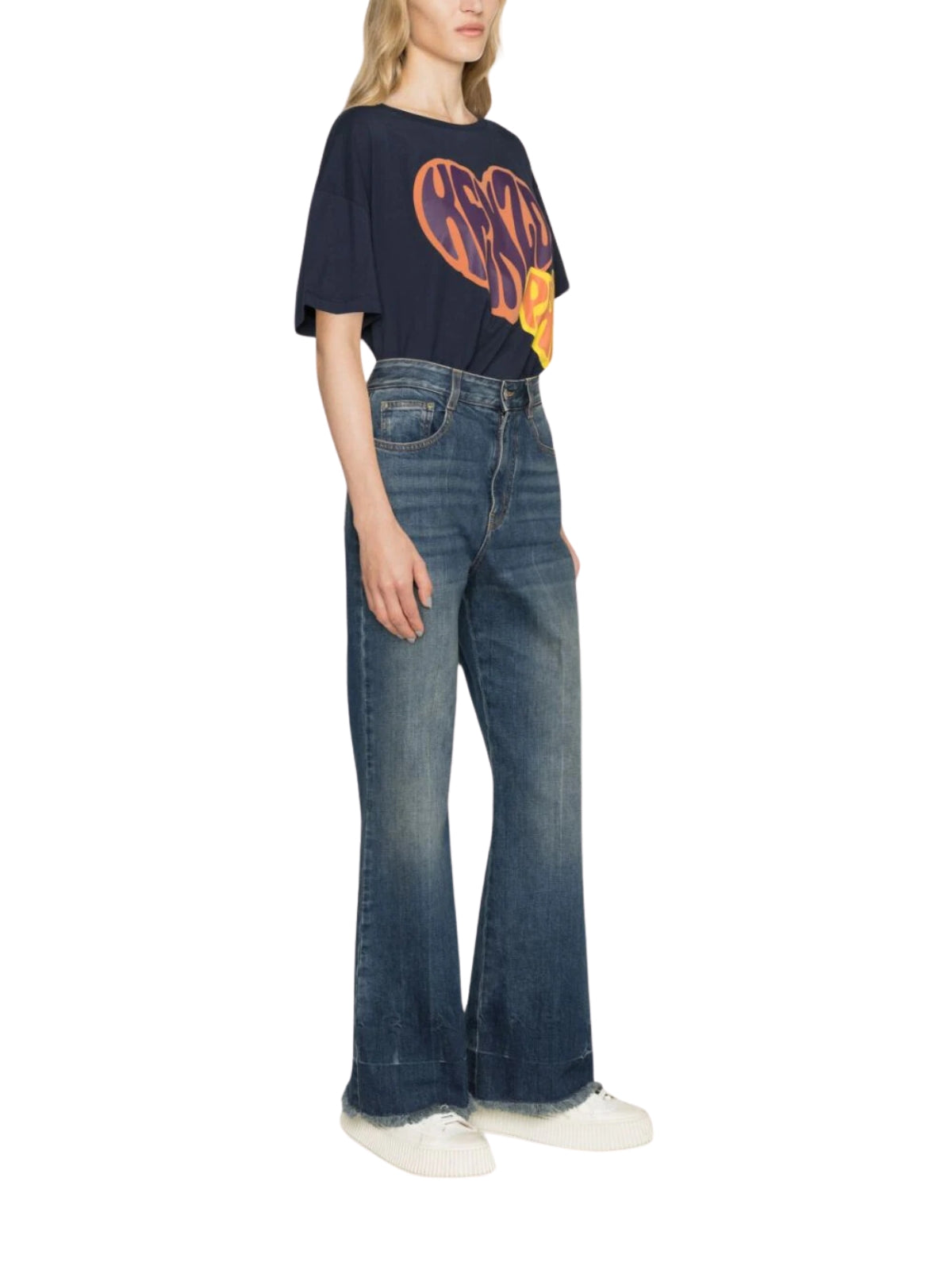 Kenzo Crew Heart Logo Midnight Blue