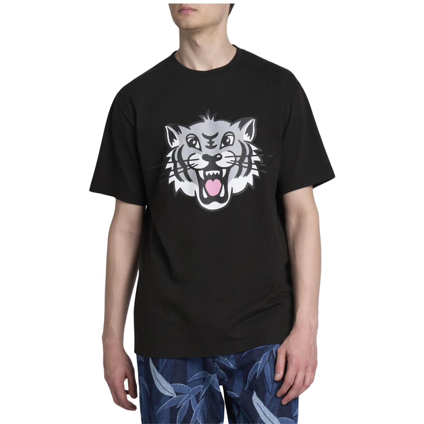 Kenzo T-Shirt Tiger Face Black