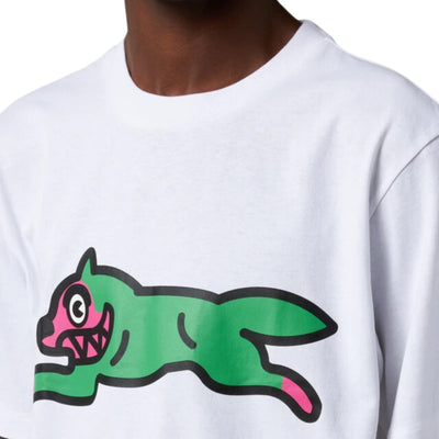 Ice-Cream T-Shirt Running Dog White