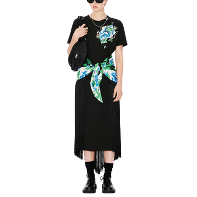 Kenzo Dress Flowers Black