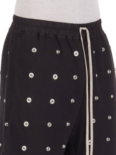 Rick Owens Shorts Mtal Stud Black