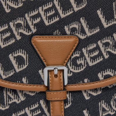 Karl Lagerfeld Bag Flap Essential Logo Black-Camel