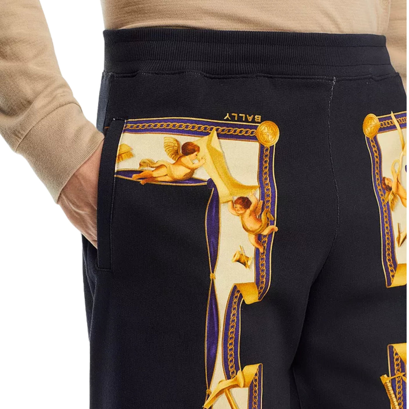 Bally Track Pants Graphic Print Black