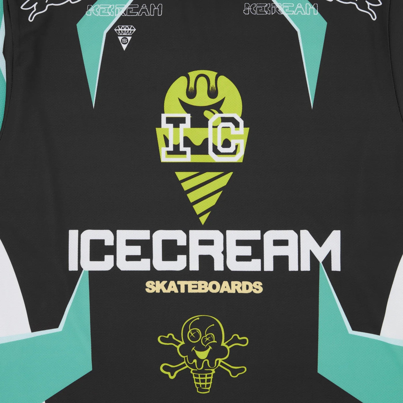 Ice-Cream Sweater Motorcycle Black-Green