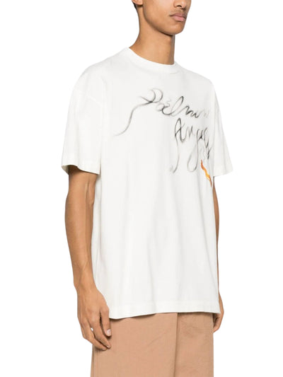 Palm Angels T-Shirt Graphic Print Off-White