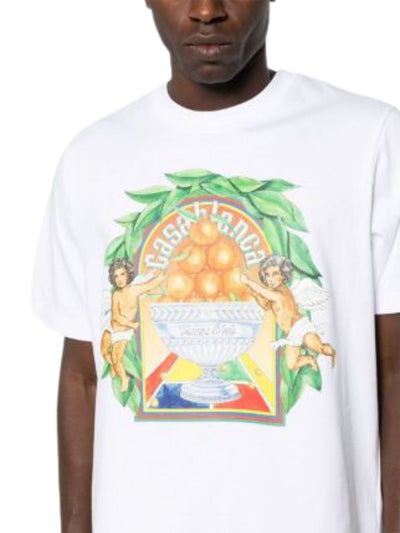 Casablanca  T-Shirt Triomphie Orange White