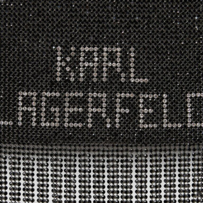 Karl Lagerfeld Bag Shoulder Evening Tassle Logo Black