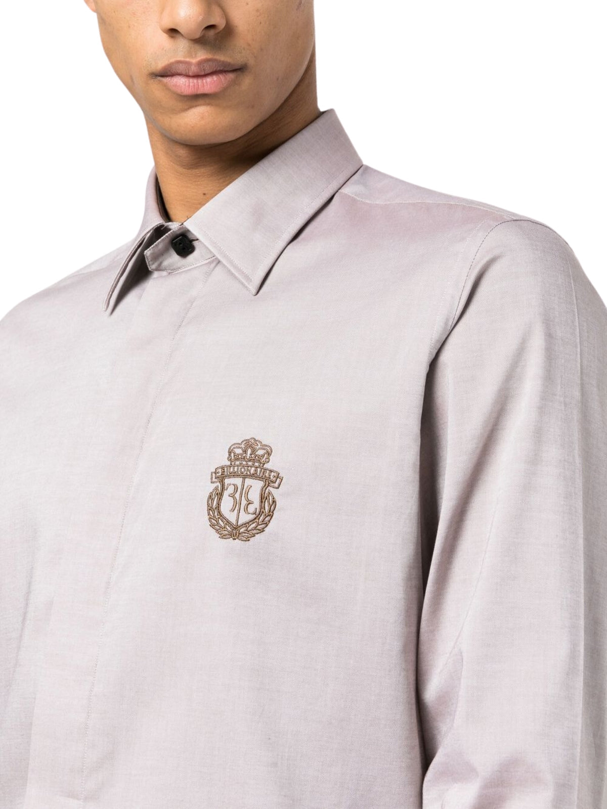 Billionaire Shirt Silver Cut Beige