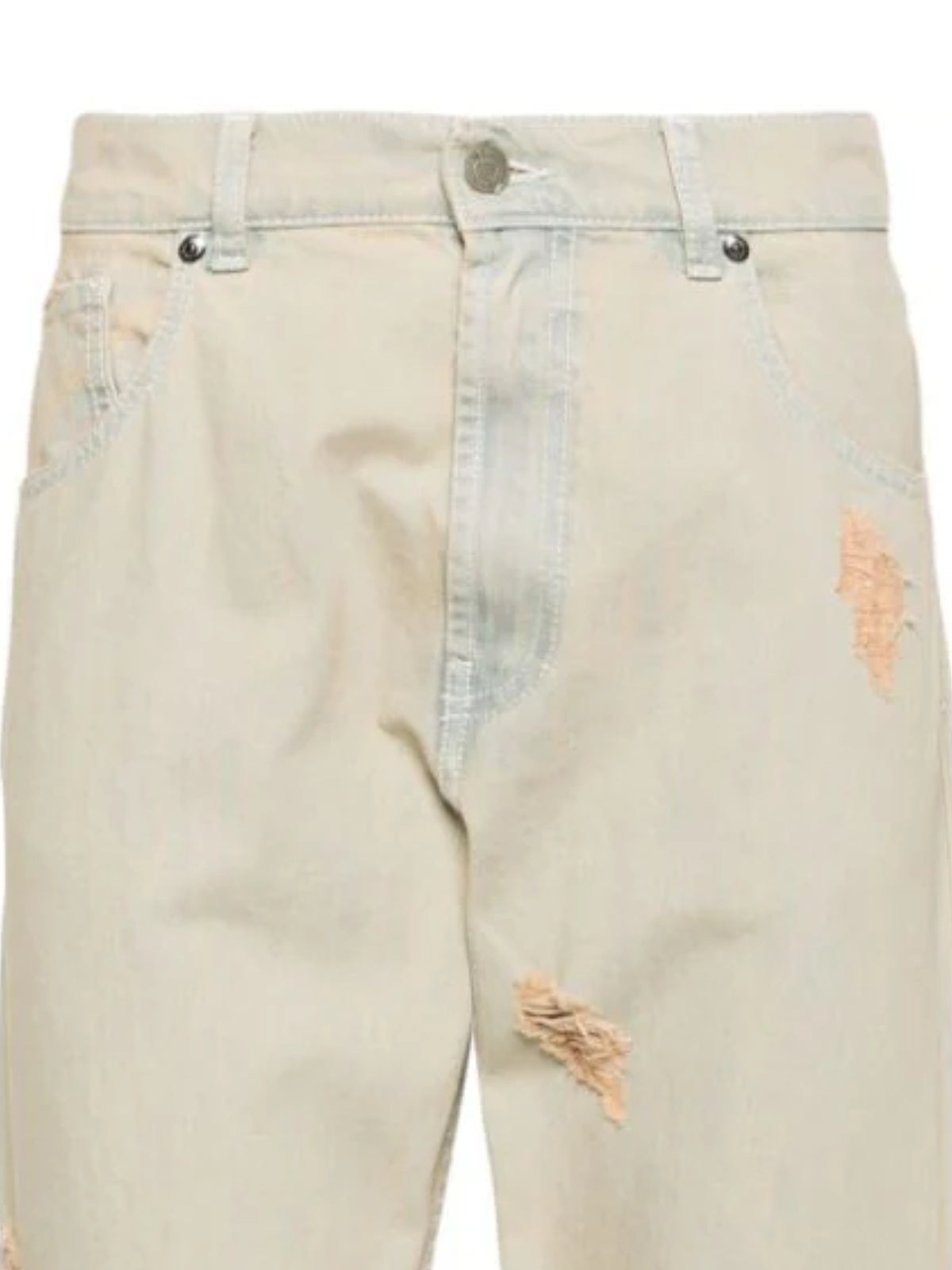Msgm Jeans Rip Sand