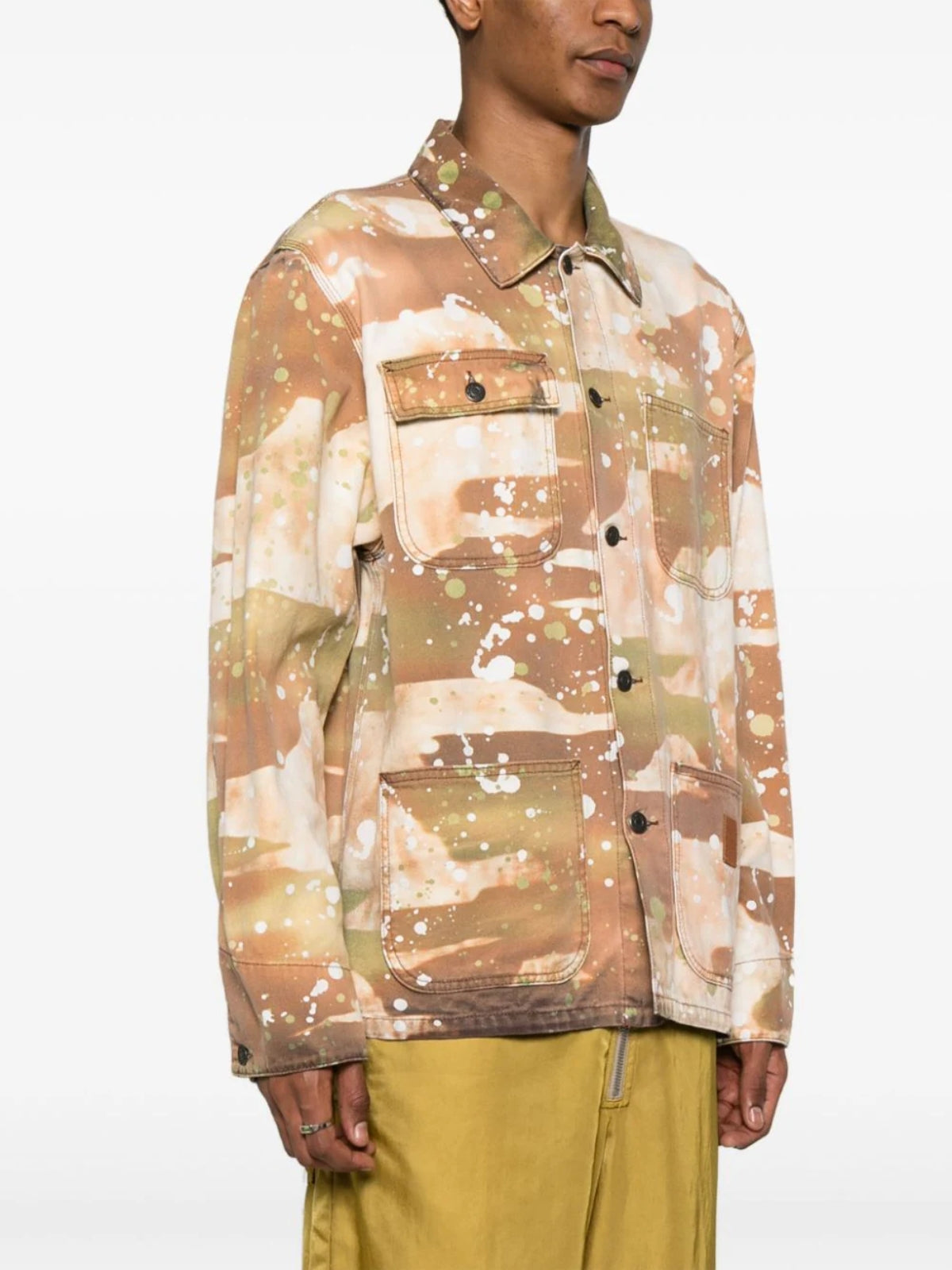 Msgm Jacket Allover Print Camo