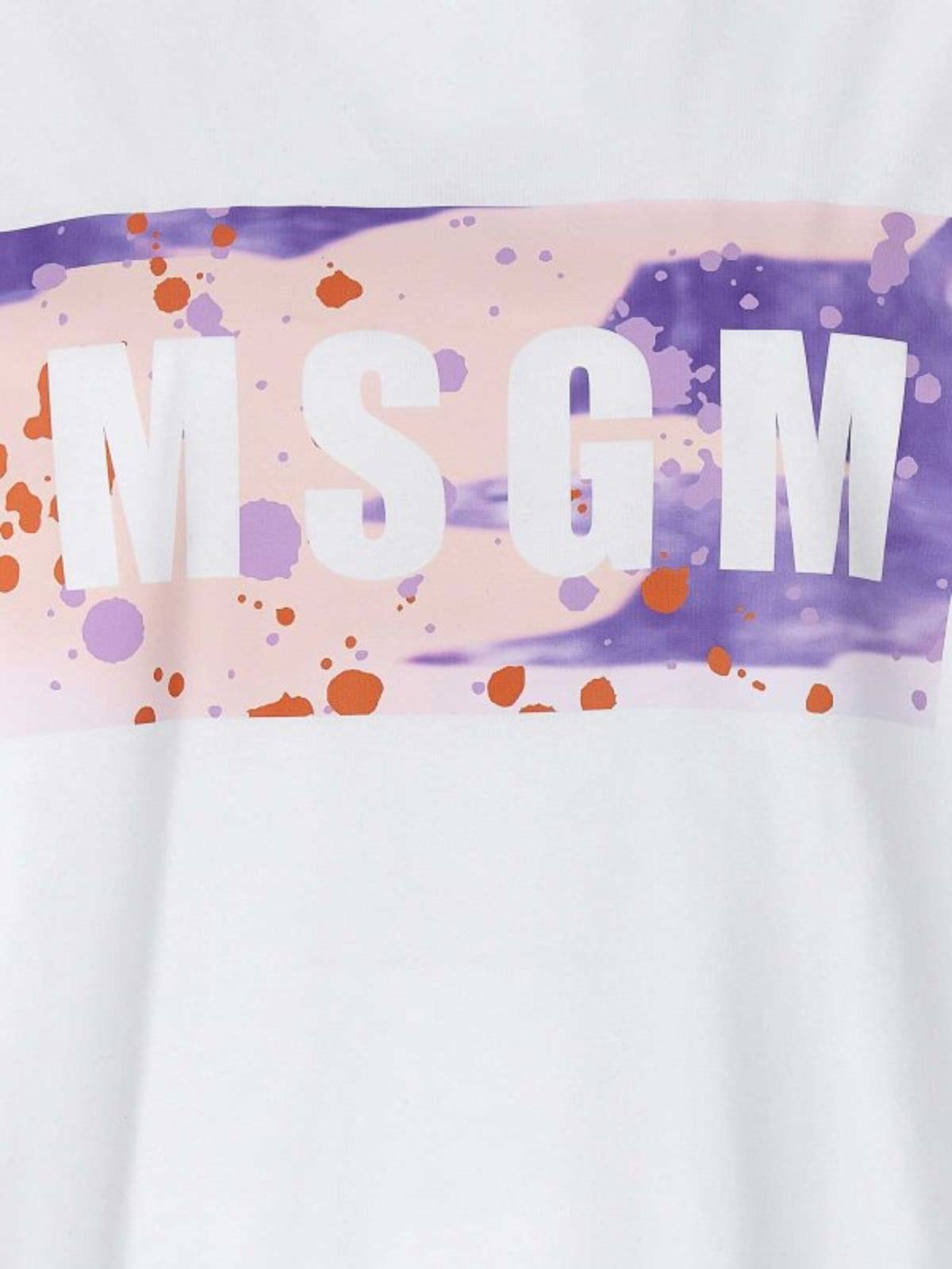 Msgm T-Shirt Bold Logo Cool Grey
