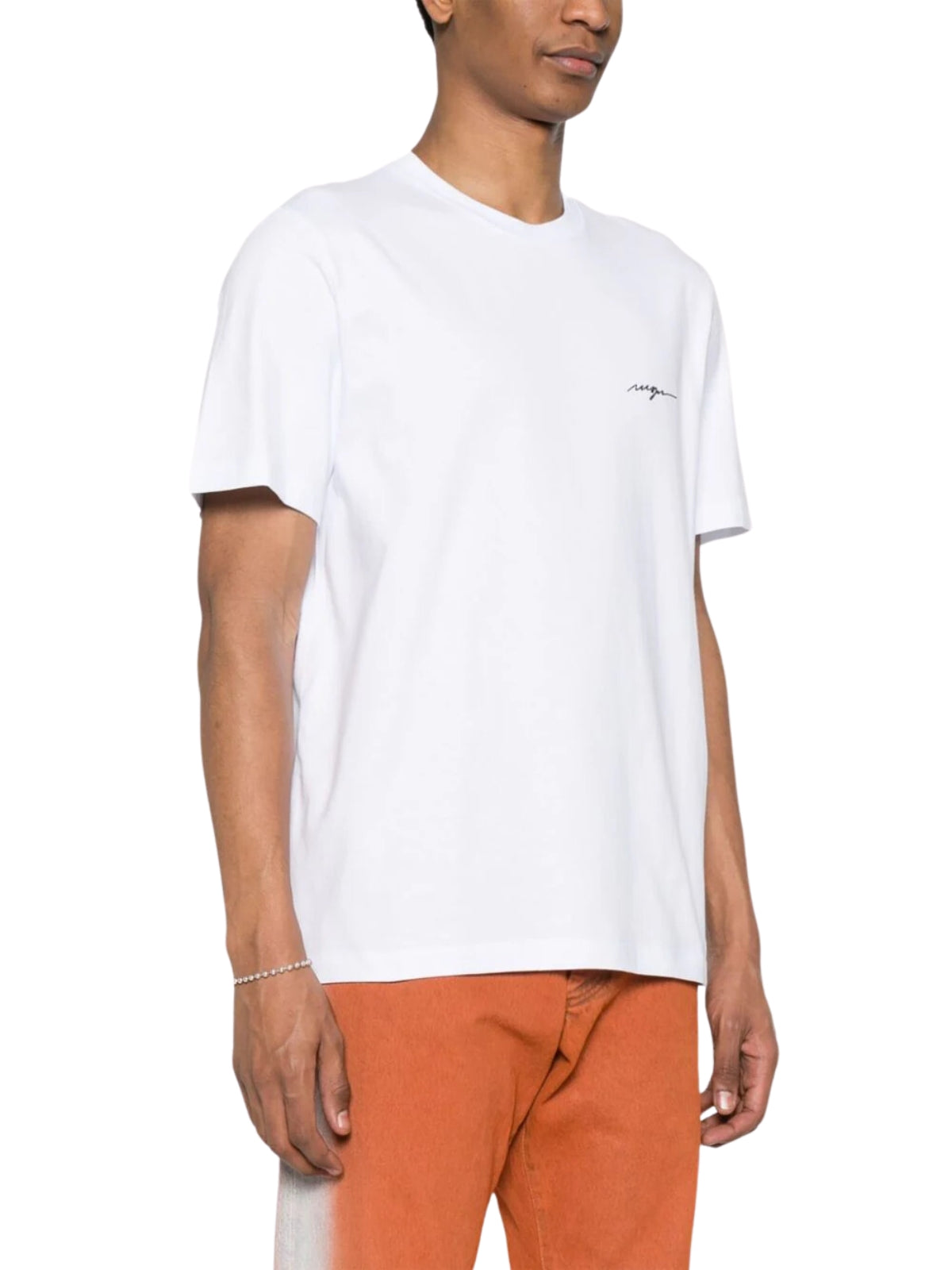Msgm T-Shirt Logo Off-White