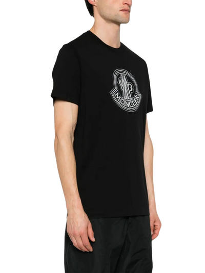 Moncler T-Shirt Centre Logo Black