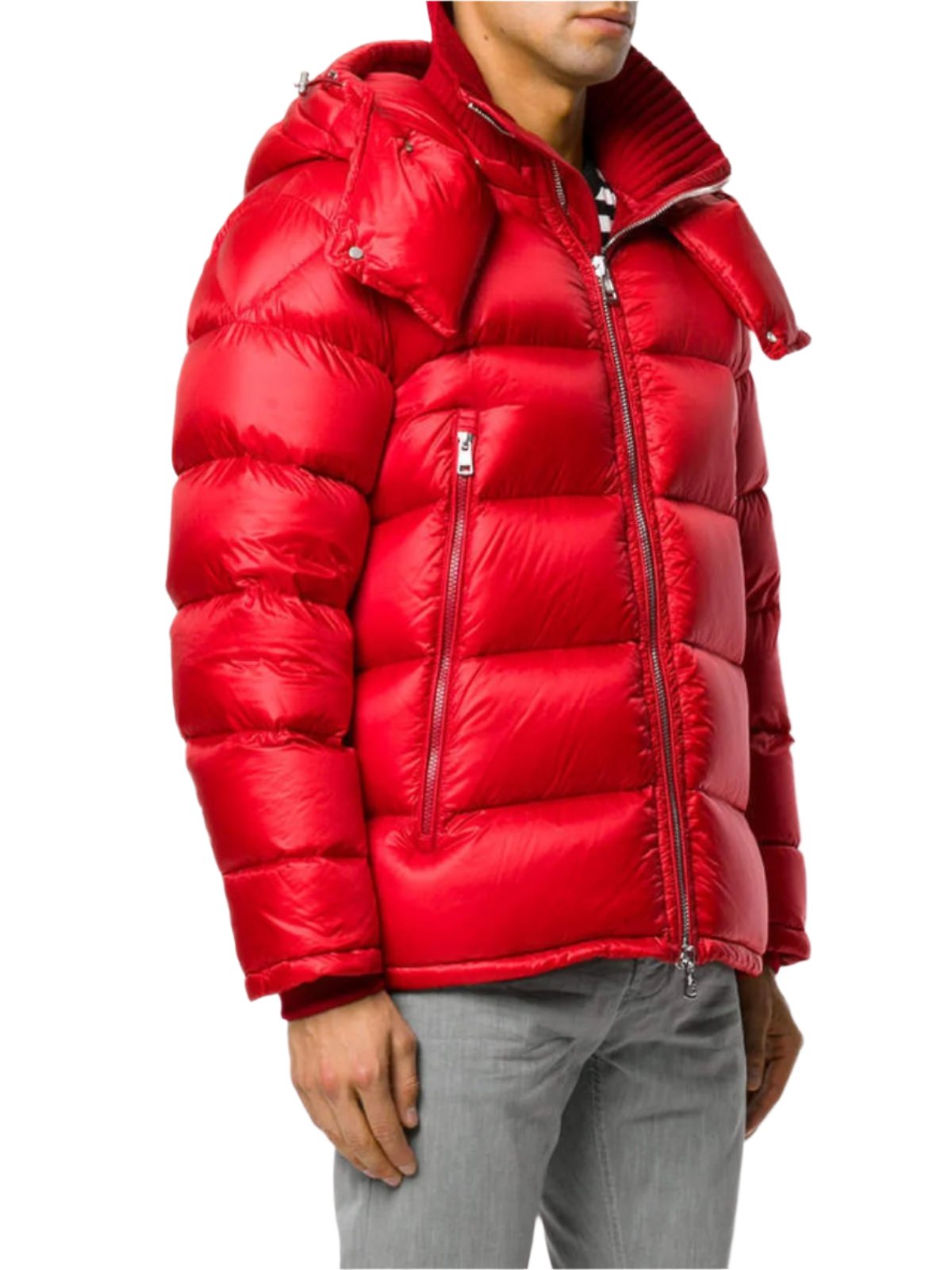 Moncler Jacket Winnipeg Puffer Logo Red