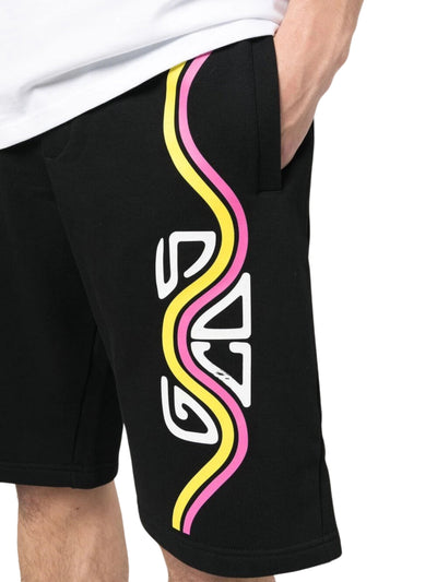 Gcds  Shorts Vertical Logo Black