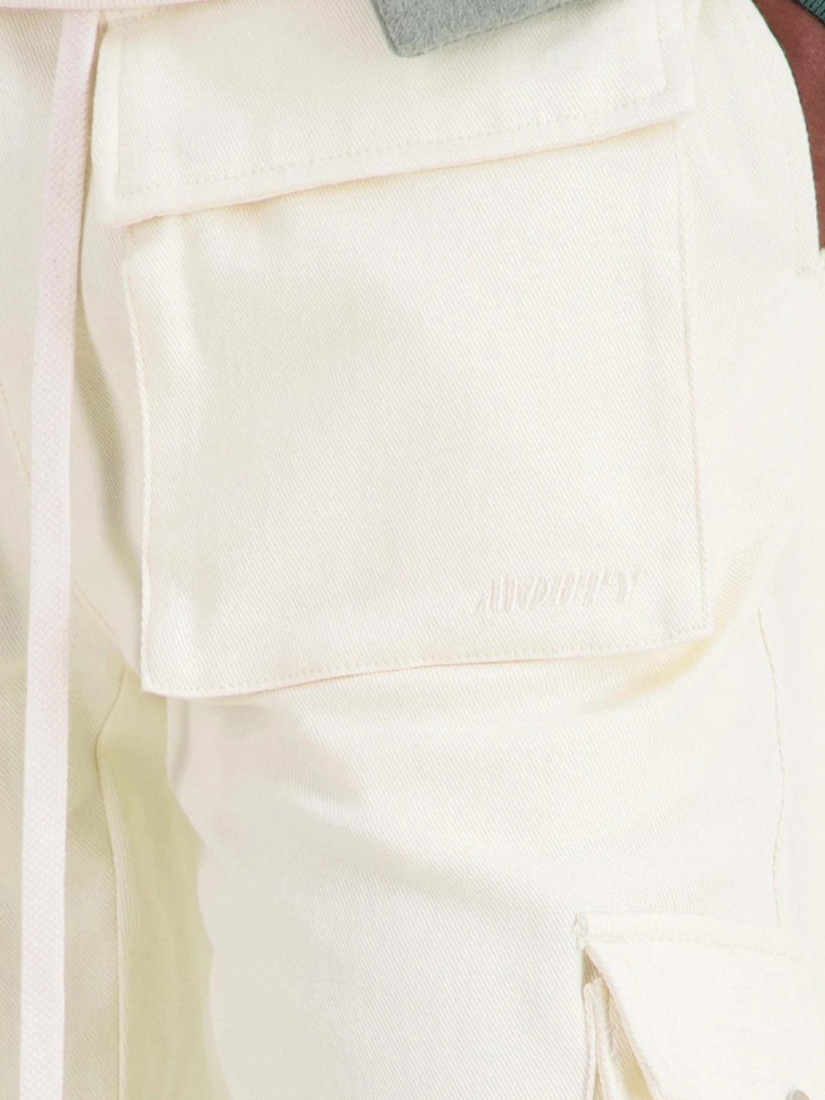 Mouty Cargo Pants Front Pocket Ecru