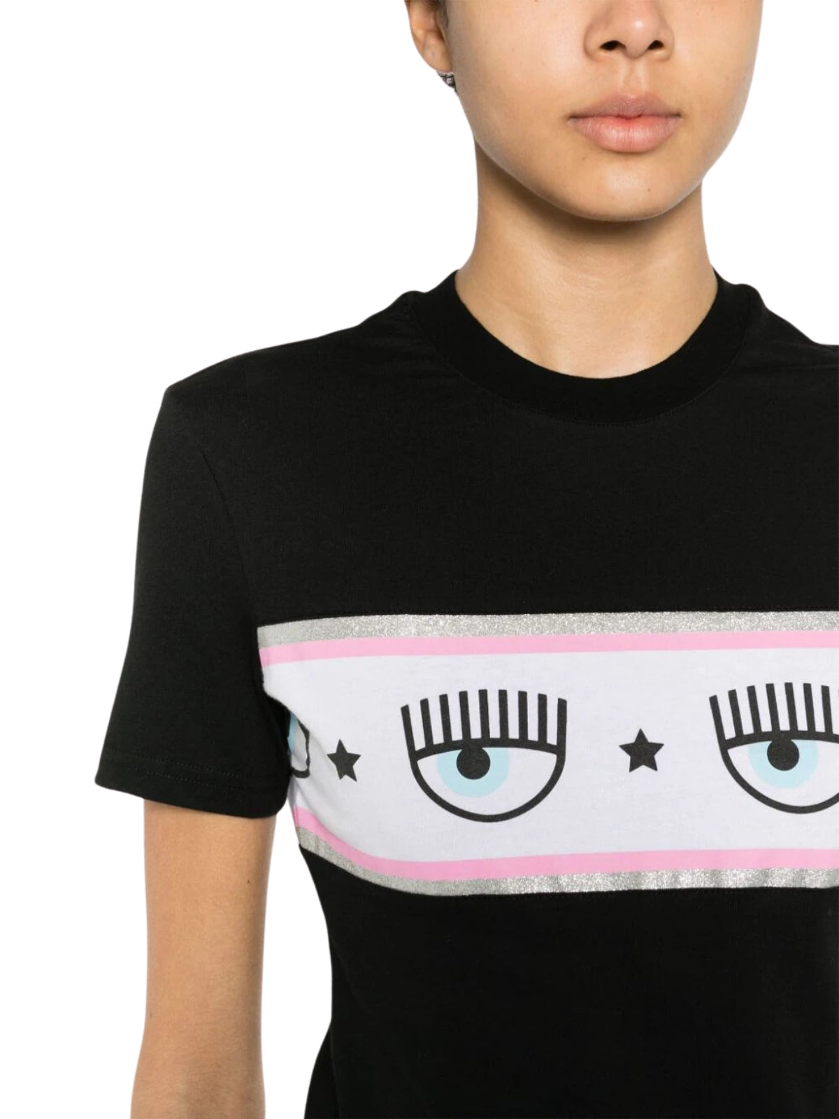 Chiara Ferragni T-Shirt Ladies Eyes Black