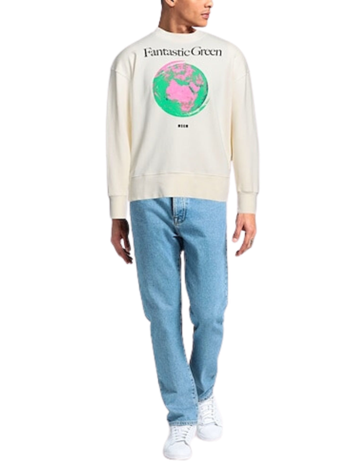Msgm Sweater Fantastic Green White