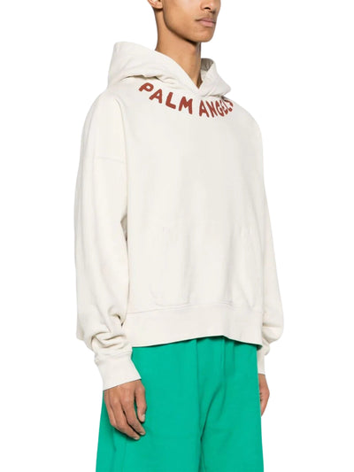 Palm Angels Hoodie Logo Off-White
