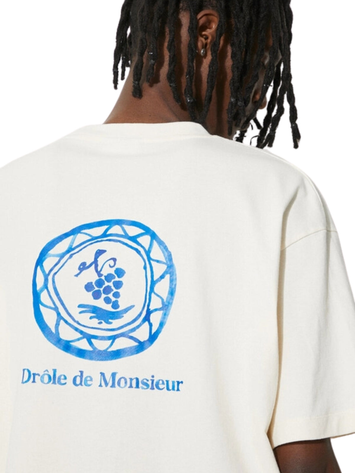 Drole De Monsieur T-Shirt Graphic Print Cream