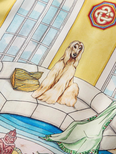 Casablanca Shirt Cuban Collar Appartement Dans Les Airs Multi