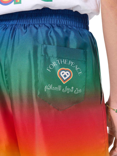 Casablanca Shorts Silk Monogram Multi Colours