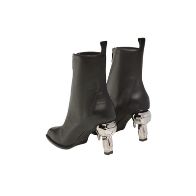 Karl Lagerfeld Heel Ikon Zip Ankle Black