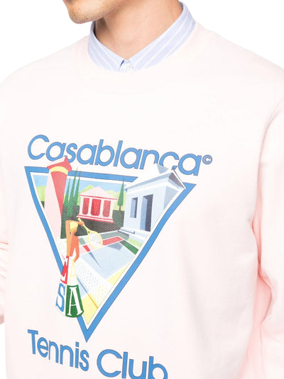 Casablanca Sweater La Joueuse Logo Pink