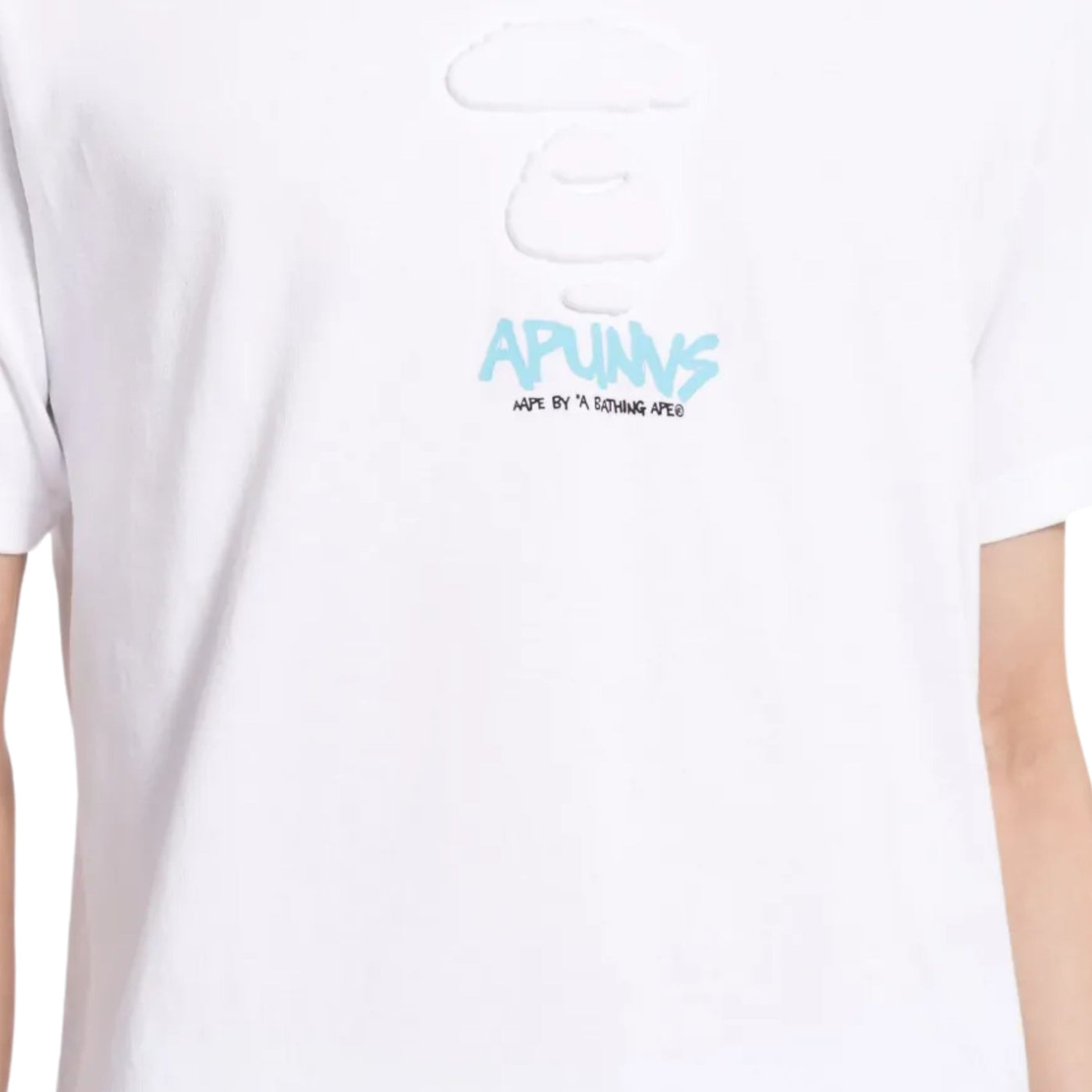 Aape T-Shirt Moonface Logo White