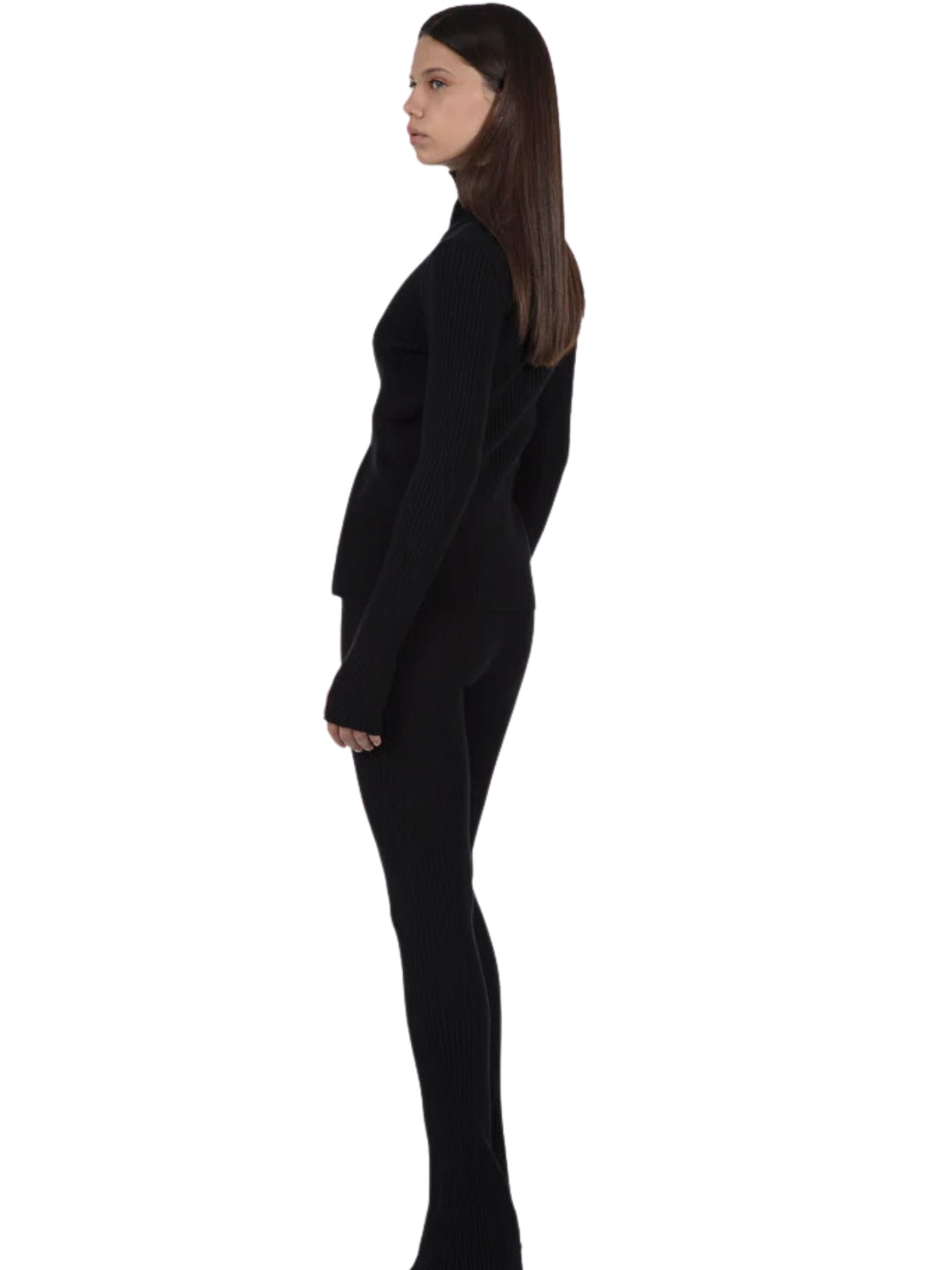 Barrow Sweater Turtleneck Logo Black