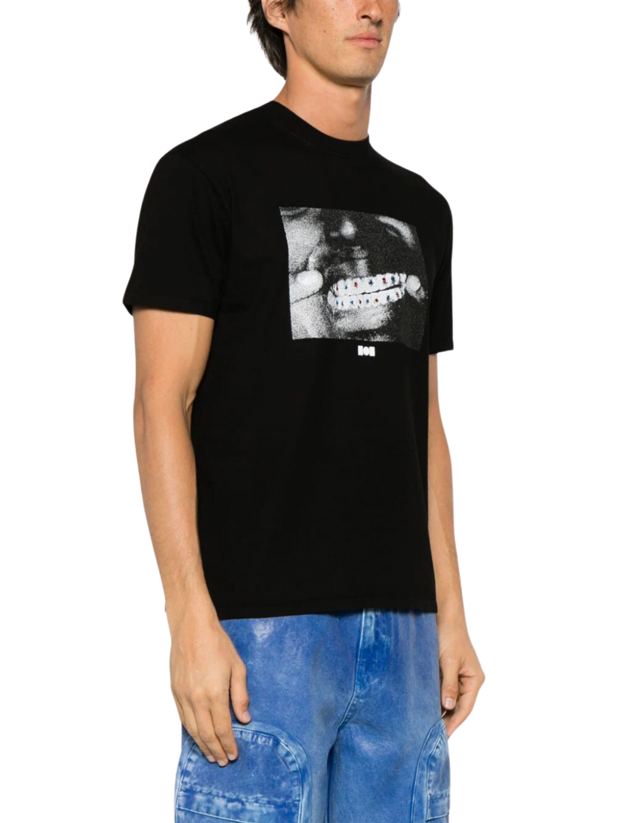 Nahmias T-Shirt Crystal Grillz Black