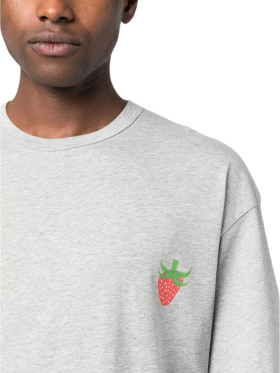 Comme Des Garcons T-Shirt Logo Mini Berry Grey