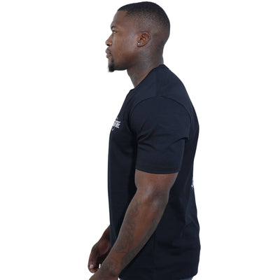 Capone T-Shirt Mexican Embroidered Viva La Mexico Black-Orange