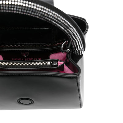 Chiara Ferragni Bag Helix Three Buckle Black